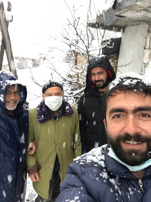 Kızılcahamam'a 2021 yılının ilk karı yağdı