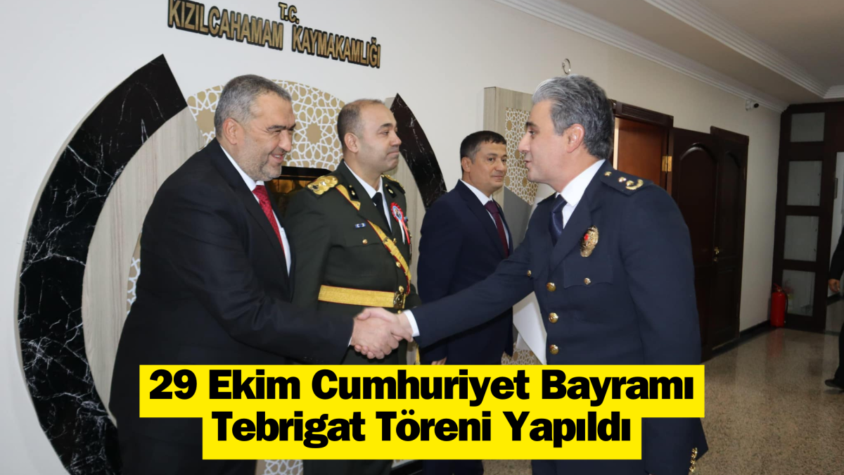 29 Ekim Cumhuriyet Bayramı Tebrigat Töreni Yapıldı