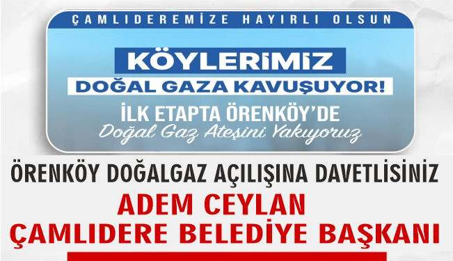 Çamlıdere'de Köyler Doğalgaz ile Buluşuyor 