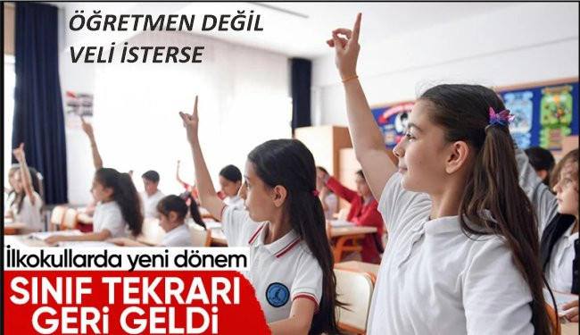 İlkokullara sınıf tekrarı geldi