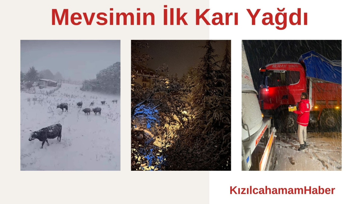 Kızılcahamama Mevsimin İlk Karı Yağdı.