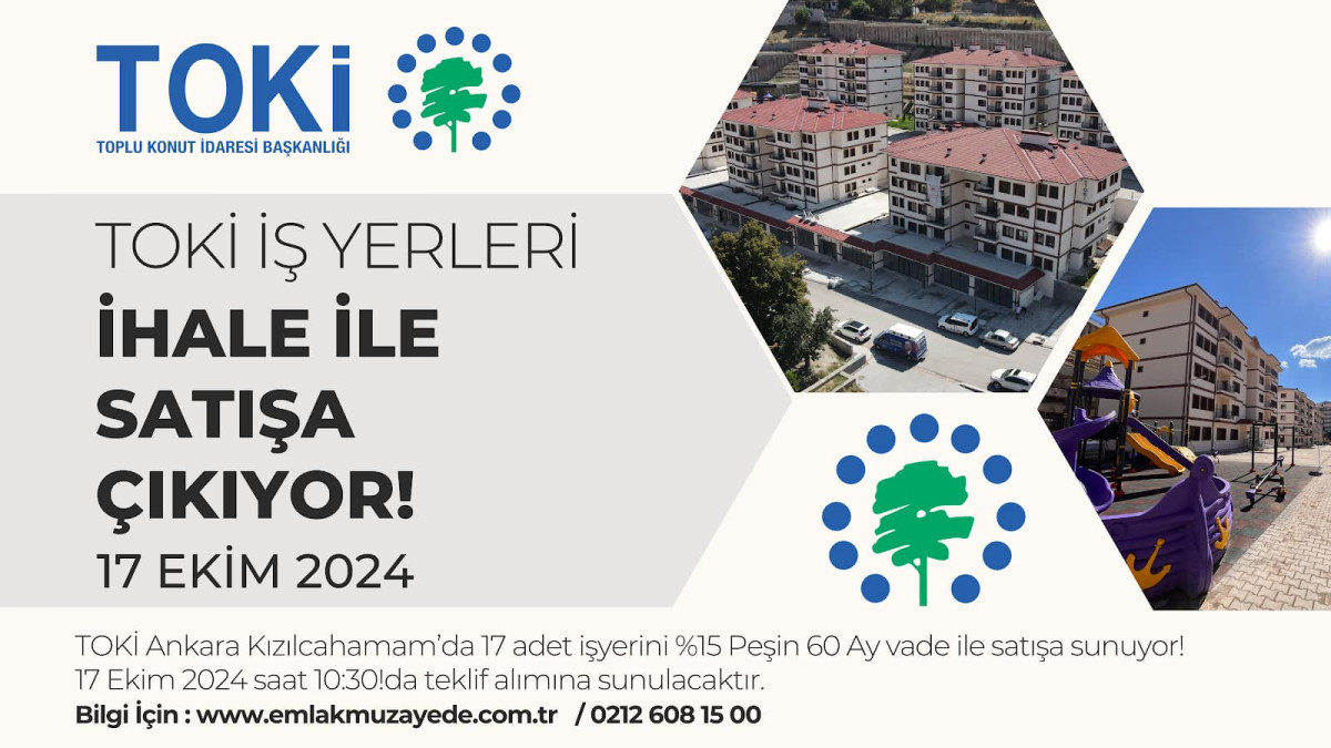 TOKİ İş Yerleri İhale İle Satışa Çıkıyor!