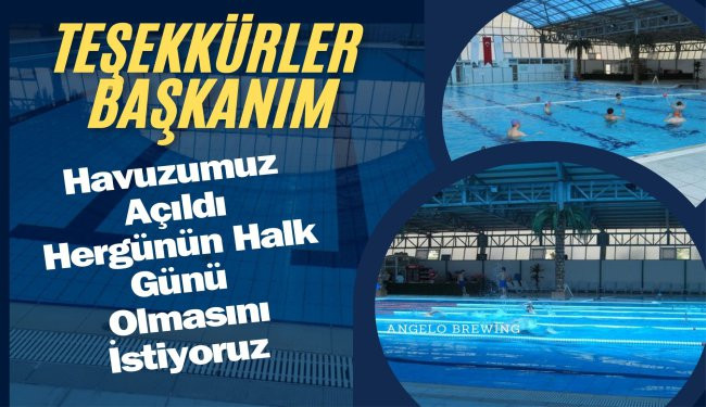 Uzun Yıllar Kapalı Kalan Kirmir Yüzme Havuzu Açıldı. 